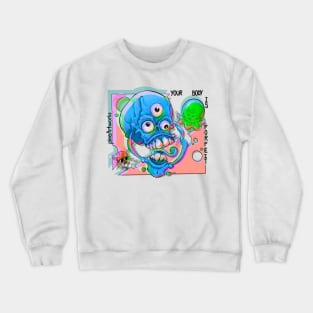 YBIF Disco Blueish Variant Crewneck Sweatshirt